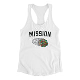 Mission Burrito Women's Racerback Tank-Allegiant Goods Co. Vintage Sports Apparel