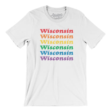 Wisconsin Pride Men/Unisex T-Shirt-Allegiant Goods Co. Vintage Sports Apparel