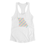 Missouri Pride State Women's Racerback Tank-Allegiant Goods Co. Vintage Sports Apparel