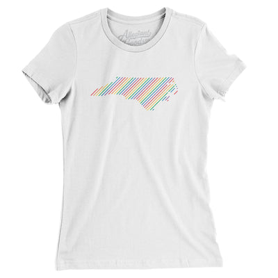 North Carolina Pride State Women's T-Shirt-White-Allegiant Goods Co. Vintage Sports Apparel