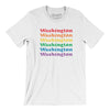 Washington Pride Men/Unisex T-Shirt-White-Allegiant Goods Co. Vintage Sports Apparel