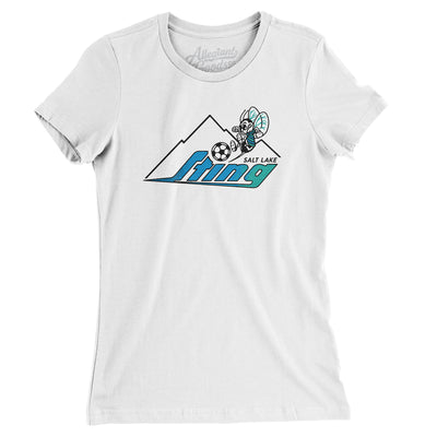 Salt Lake Sting Soccer Women's T-Shirt-White-Allegiant Goods Co. Vintage Sports Apparel