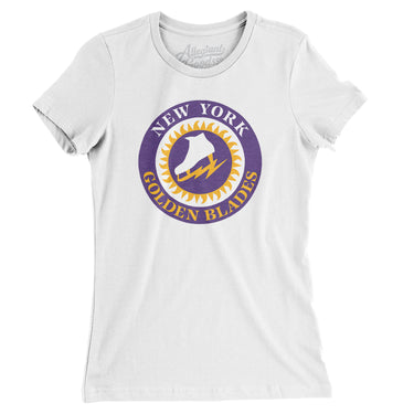 New York Golden Blades Hockey Women's T-Shirt-Allegiant Goods Co. Vintage Sports Apparel