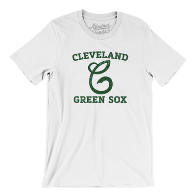 Cleveland Green Sox Baseball Men/Unisex T-Shirt-White-Allegiant Goods Co. Vintage Sports Apparel