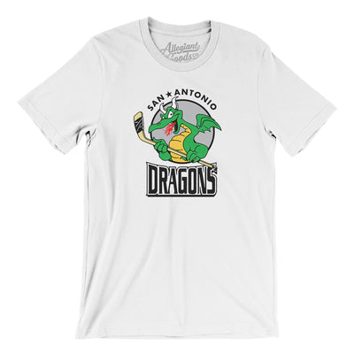 San Antonio Dragons Hockey Men/Unisex T-Shirt-White-Allegiant Goods Co. Vintage Sports Apparel