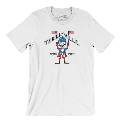 Thrill-ville USA Amusement Park Men/Unisex T-Shirt-White-Allegiant Goods Co. Vintage Sports Apparel