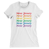 New Jersey Pride Women's T-Shirt-White-Allegiant Goods Co. Vintage Sports Apparel