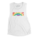 Dallas Texas Pride Women's Flowey Scoopneck Muscle Tank-Allegiant Goods Co. Vintage Sports Apparel