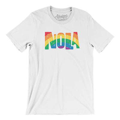 New Orleans Louisiana Pride Men/Unisex T-Shirt-White-Allegiant Goods Co. Vintage Sports Apparel