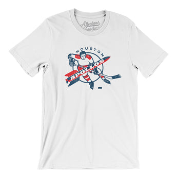 Houston Apollos Hockey Men/Unisex T-Shirt-White-Allegiant Goods Co. Vintage Sports Apparel