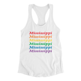 Mississippi Pride Women's Racerback Tank-Allegiant Goods Co. Vintage Sports Apparel