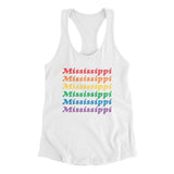 Mississippi Pride Women's Racerback Tank-Allegiant Goods Co. Vintage Sports Apparel