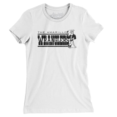 Amarillo Wranglers Hockey Women's T-Shirt-Allegiant Goods Co. Vintage Sports Apparel
