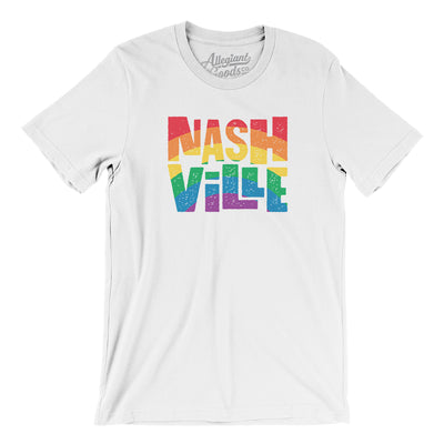 Nashville Tennessee Pride Men/Unisex T-Shirt-White-Allegiant Goods Co. Vintage Sports Apparel