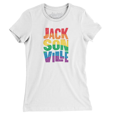 Jacksonville Florida Pride Women's T-Shirt-White-Allegiant Goods Co. Vintage Sports Apparel