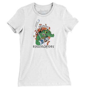 Orlando Rollergators Roller Hockey Women's T-Shirt-Allegiant Goods Co. Vintage Sports Apparel
