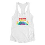 Des Moines Iowa Pride Women's Racerback Tank-Allegiant Goods Co. Vintage Sports Apparel