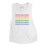 South Carolina Pride Women's Flowey Scoopneck Muscle Tank-Allegiant Goods Co. Vintage Sports Apparel