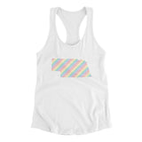 Nebraska Pride State Women's Racerback Tank-Allegiant Goods Co. Vintage Sports Apparel
