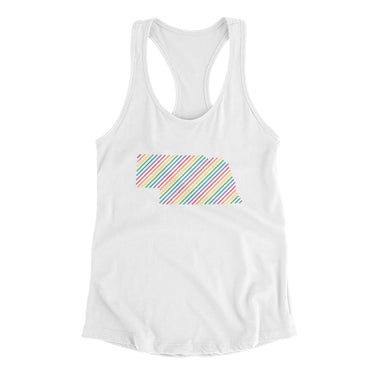 Nebraska Pride State Women's Racerback Tank-Allegiant Goods Co. Vintage Sports Apparel