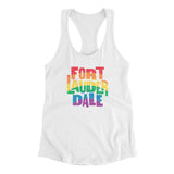 Fort Lauderdale Florida Pride Women's Racerback Tank-Allegiant Goods Co. Vintage Sports Apparel