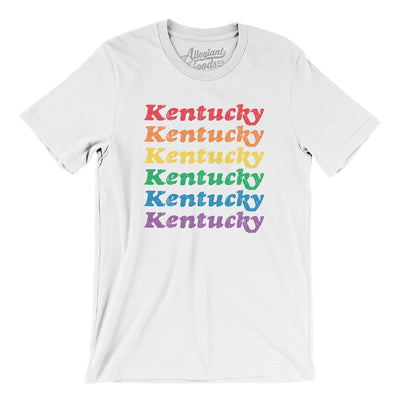 Kentucky Pride Men/Unisex T-Shirt-White-Allegiant Goods Co. Vintage Sports Apparel