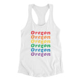 Oregon Pride Women's Racerback Tank-Allegiant Goods Co. Vintage Sports Apparel