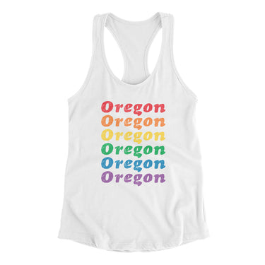 Oregon Pride Women's Racerback Tank-Allegiant Goods Co. Vintage Sports Apparel