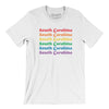 South Carolina Pride Men/Unisex T-Shirt-White-Allegiant Goods Co. Vintage Sports Apparel