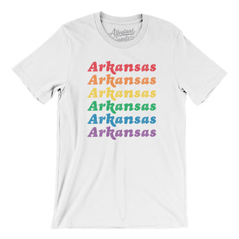Arkansas Pride Men/Unisex T-Shirt-White-Allegiant Goods Co. Vintage Sports Apparel