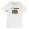 Pittsburgh Style Sandwich Men/Unisex T-Shirt-White-Allegiant Goods Co. Vintage Sports Apparel