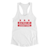 District Of Champions Women's Racerback Tank-Allegiant Goods Co. Vintage Sports Apparel