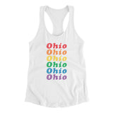 Ohio Pride Women's Racerback Tank-Allegiant Goods Co. Vintage Sports Apparel
