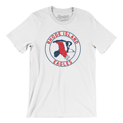 Rhode Island Eagles Hockey Men/Unisex T-Shirt-White-Allegiant Goods Co. Vintage Sports Apparel