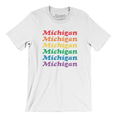 Michigan Pride Men/Unisex T-Shirt-Allegiant Goods Co. Vintage Sports Apparel
