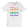 Michigan Pride Men/Unisex T-Shirt-White-Allegiant Goods Co. Vintage Sports Apparel