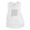 New Mexico Pride State Flowey Scoopneck Muscle Tank-White-Allegiant Goods Co. Vintage Sports Apparel