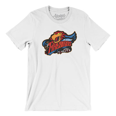 Albany Firebirds Arena Football Men/Unisex T-Shirt-White-Allegiant Goods Co. Vintage Sports Apparel