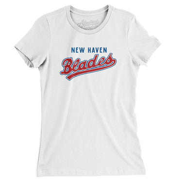 New Haven Blades Hockey Women's T-Shirt-Allegiant Goods Co. Vintage Sports Apparel