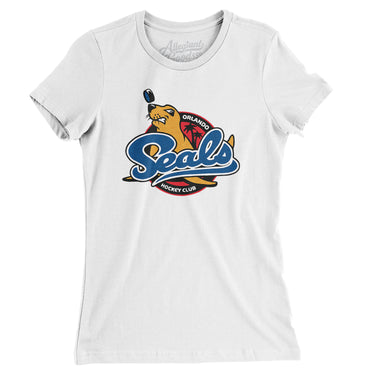 Orlando Seals Hockey Women's T-Shirt-Allegiant Goods Co. Vintage Sports Apparel