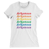 Arkansas Pride Women's T-Shirt-White-Allegiant Goods Co. Vintage Sports Apparel