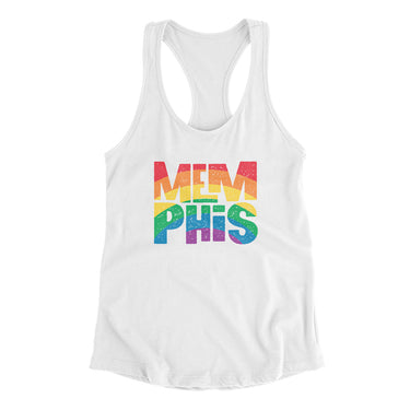 Memphis Tennessee Pride Women's Racerback Tank-Allegiant Goods Co. Vintage Sports Apparel