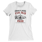 Chain of Rocks Amusement Park Women's T-Shirt-Allegiant Goods Co. Vintage Sports Apparel