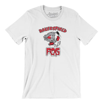 Bakersfield Fog Hockey Men/Unisex T-Shirt-White-Allegiant Goods Co. Vintage Sports Apparel