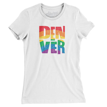 Denver Colorado Pride Women's T-Shirt-Allegiant Goods Co. Vintage Sports Apparel