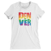 Denver Colorado Pride Women's T-Shirt-White-Allegiant Goods Co. Vintage Sports Apparel
