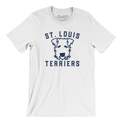 St. Louis Terriers Baseball Men/Unisex T-Shirt-White-Allegiant Goods Co. Vintage Sports Apparel