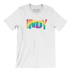 Indianapolis Indiana Pride Men/Unisex T-Shirt-White-Allegiant Goods Co. Vintage Sports Apparel