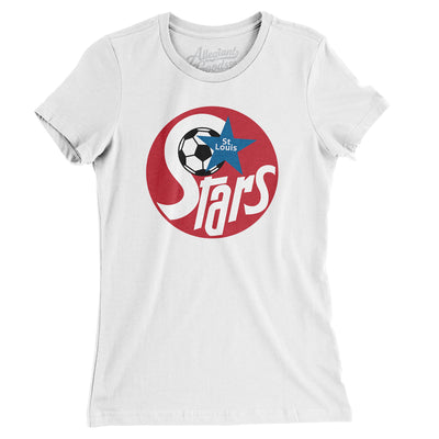 St. Louis Stars Soccer Women's T-Shirt-White-Allegiant Goods Co. Vintage Sports Apparel