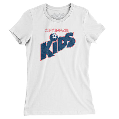 Cincinnati Kids Soccer Women's T-Shirt-White-Allegiant Goods Co. Vintage Sports Apparel